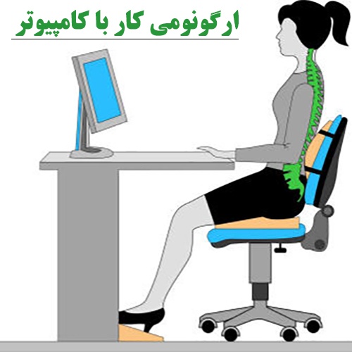 پاورپوینت ارگونومی کار با کامپیوتر